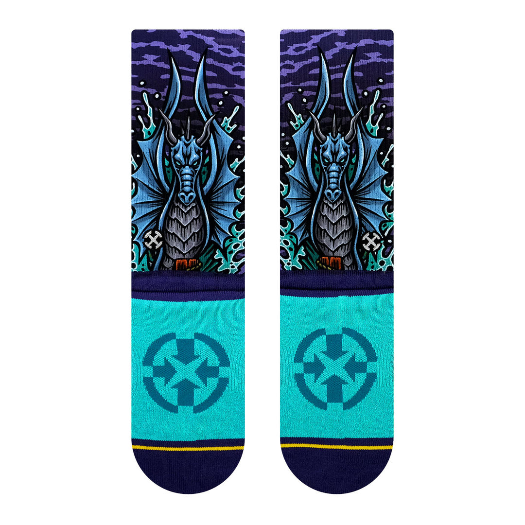 Boardwalk Fright Walk MERGE4 Socks Back