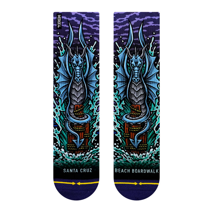 Boardwalk Fright Walk MERGE4 Socks Front