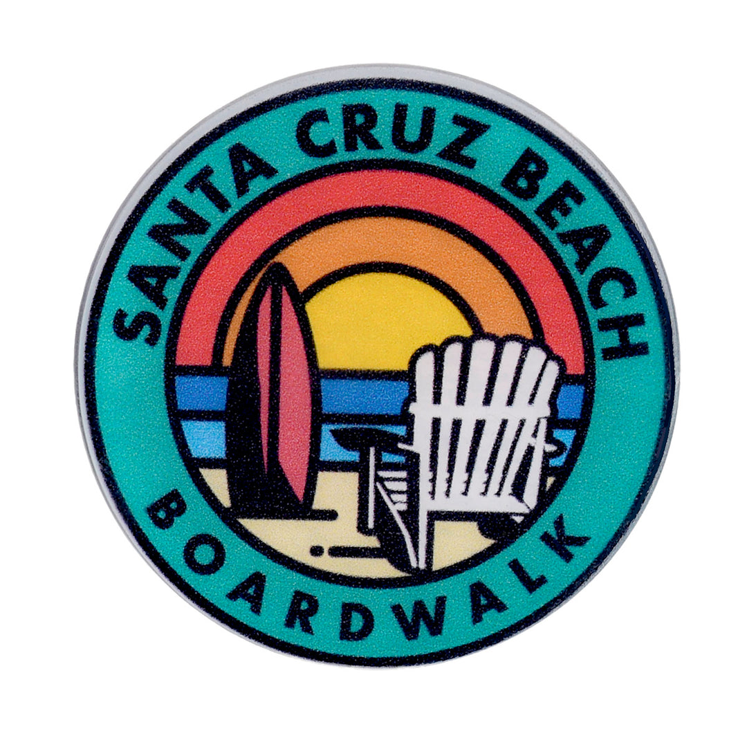Beach Boardwalk Surf Chair Magnet
