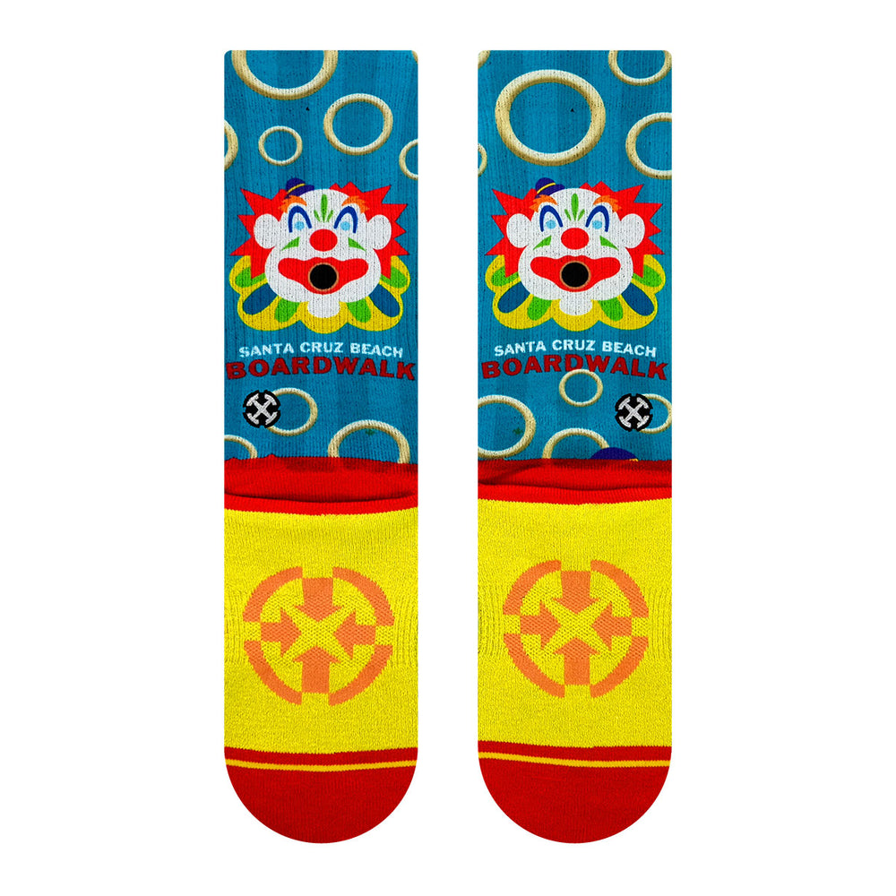 Boardwalk Carousel Clown MERGE4 Socks Back