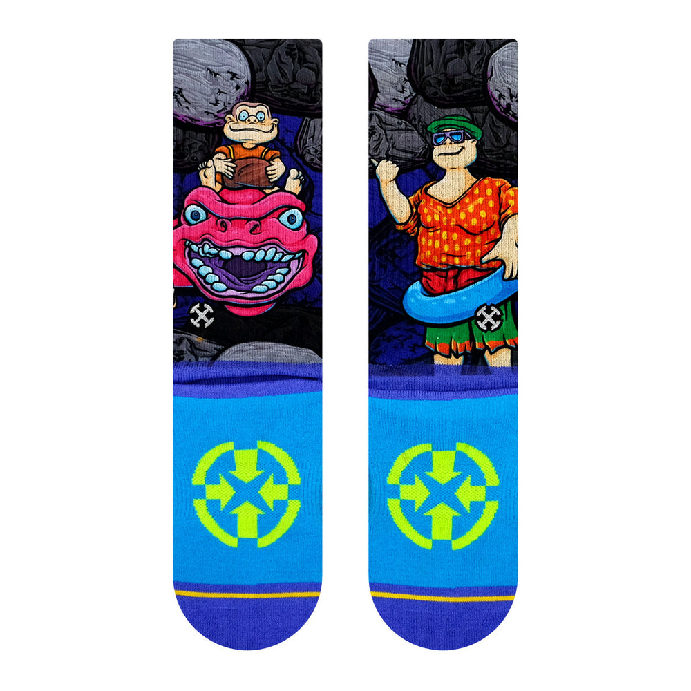 Boardwalk Cave Train MERGE4 Socks Back