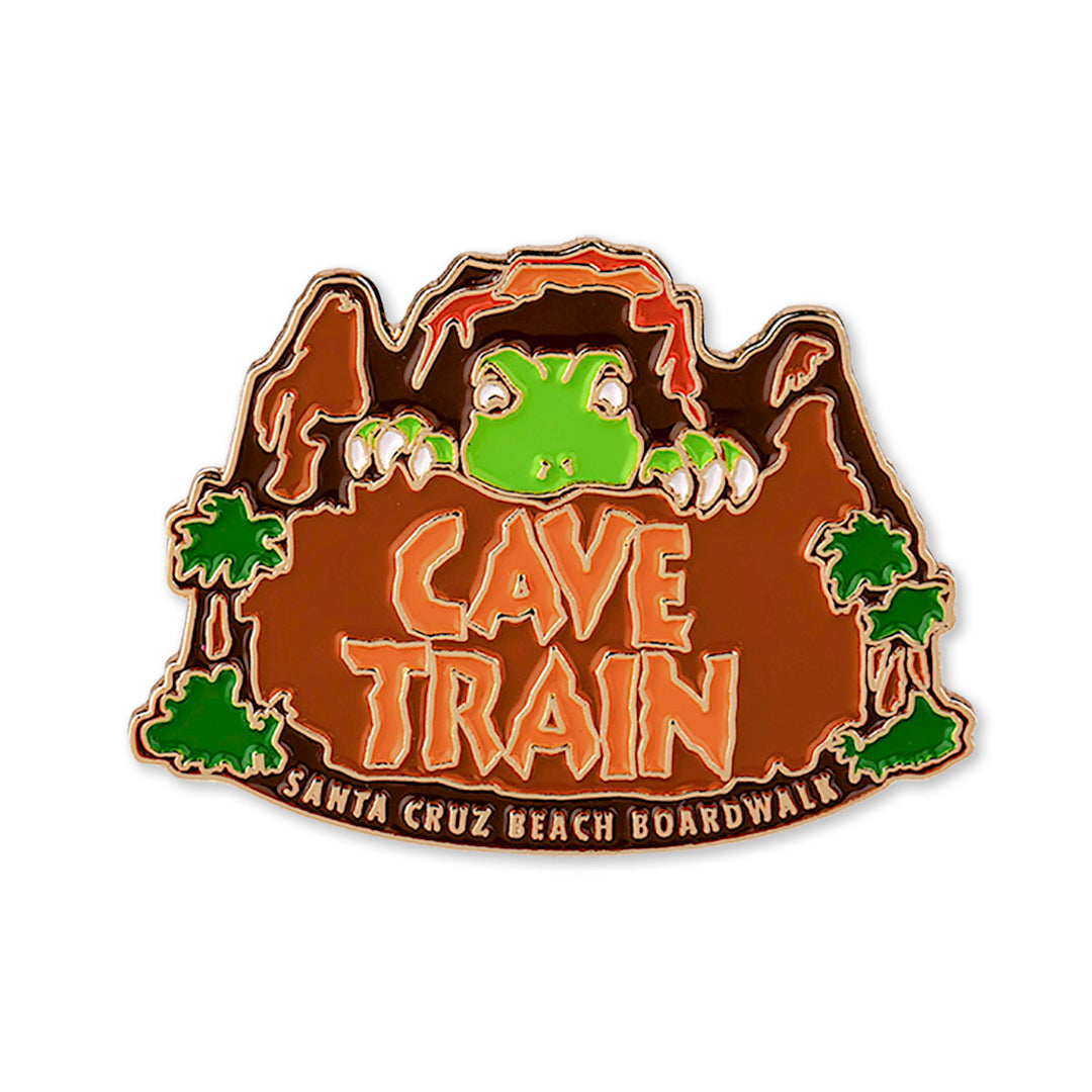 Boardwalk Enamel Pin Set: Giant Dipper, Cave Train, Carousel Clown