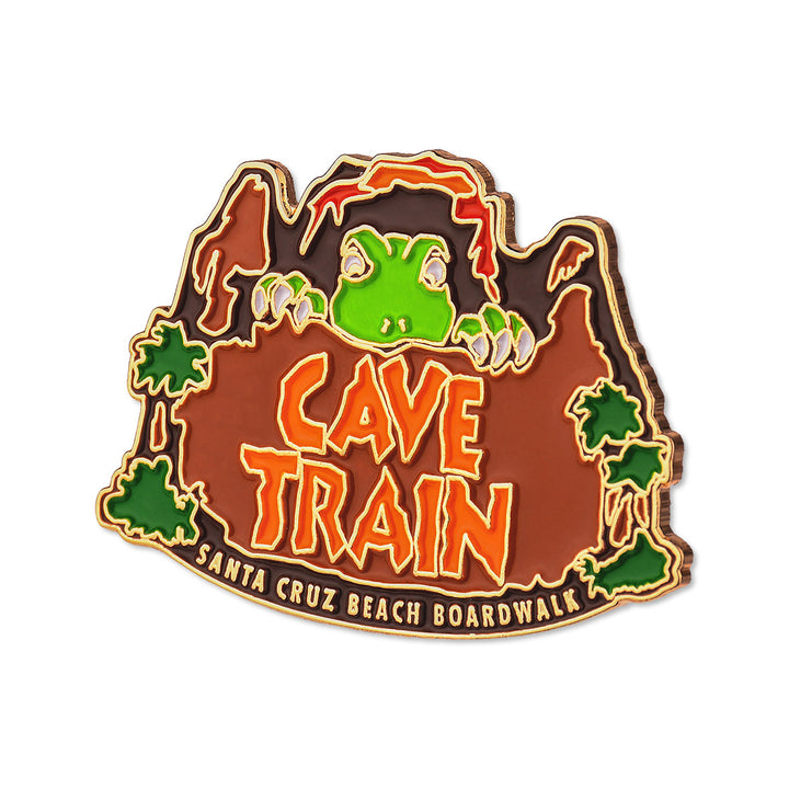 Boardwalk Enamel Pin Set: Giant Dipper, Cave Train, Carousel Clown