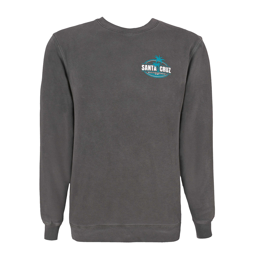 Boardwalk Distressed Palms Crew Sweatshirt