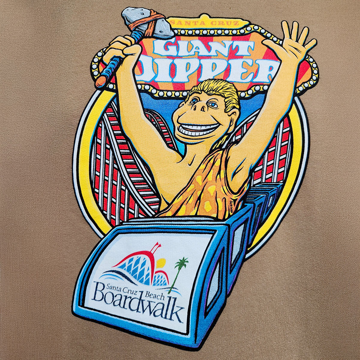 Giant Dipper Midweight Hoodie by Artist Shaun Logan – Santa Cruz