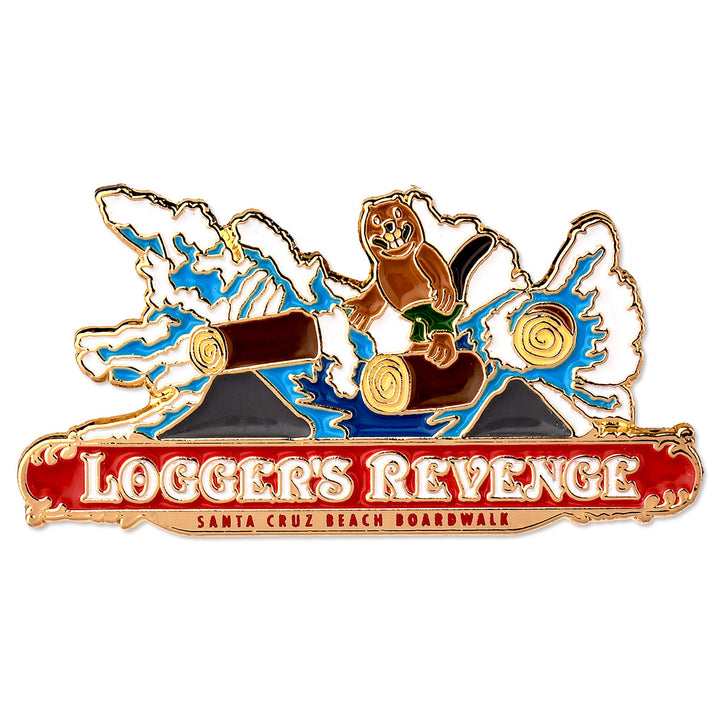 Boardwalk Enamel Pin Set: Sea Swings, Dream Wheel, Logger's Revenge