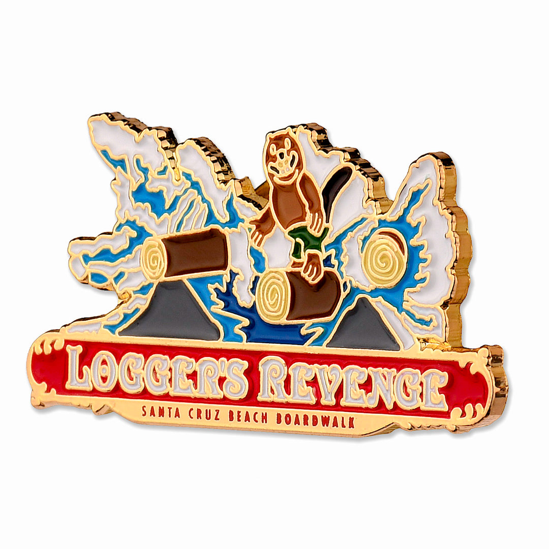 Boardwalk Enamel Pin Set: Sea Swings, Dream Wheel, Logger's Revenge