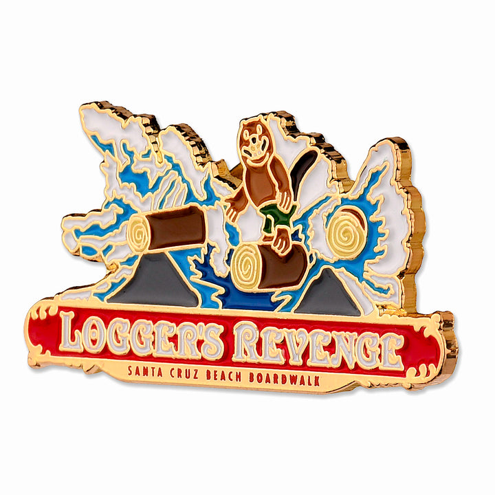 Boardwalk Enamel Pin Set: Sea Swings, Dream Wheel, Logger's Revenge