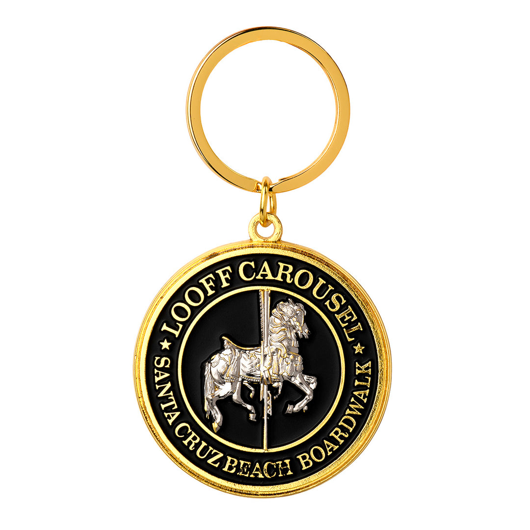 Looff Carousel Keychain Black