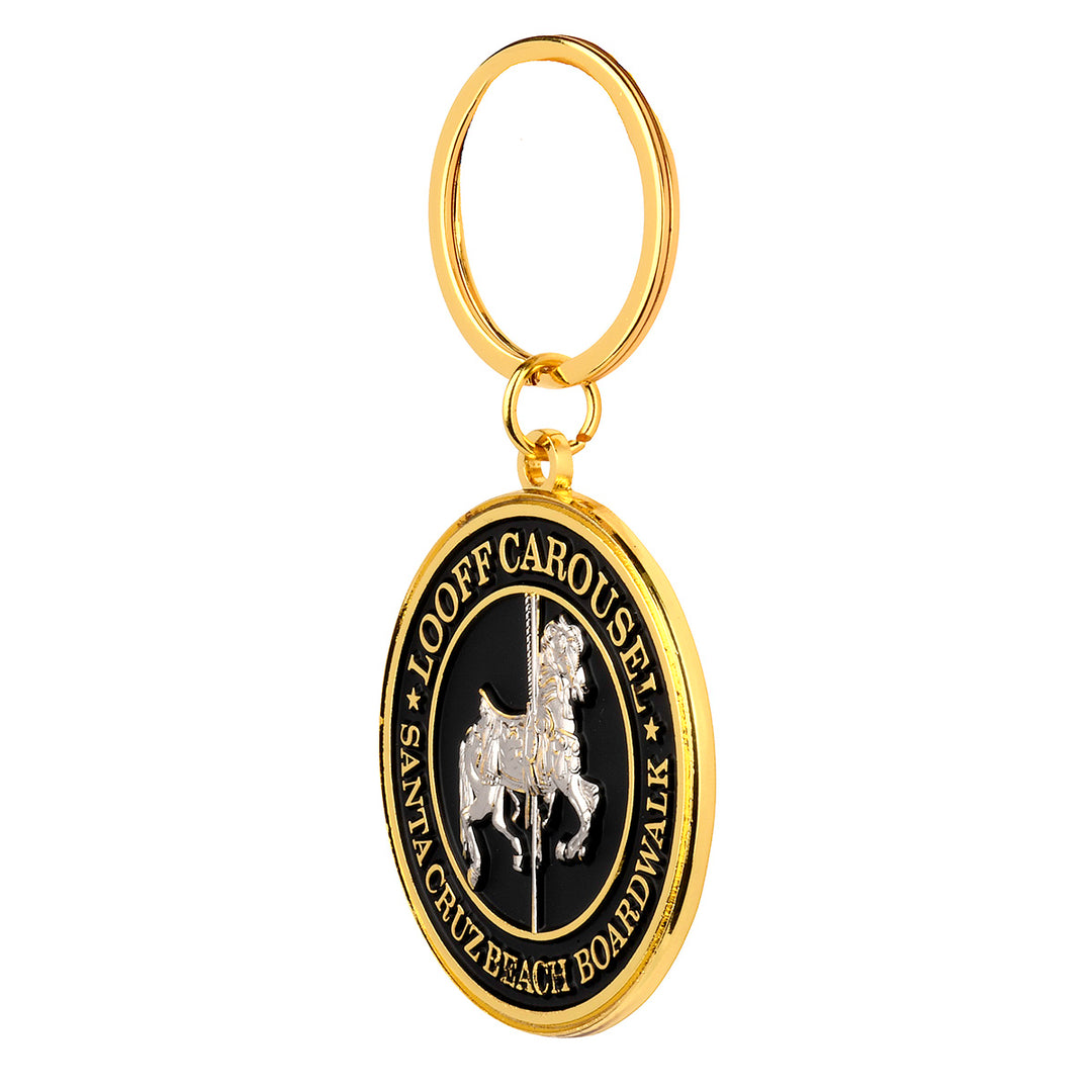 Looff Carousel Keychain Black