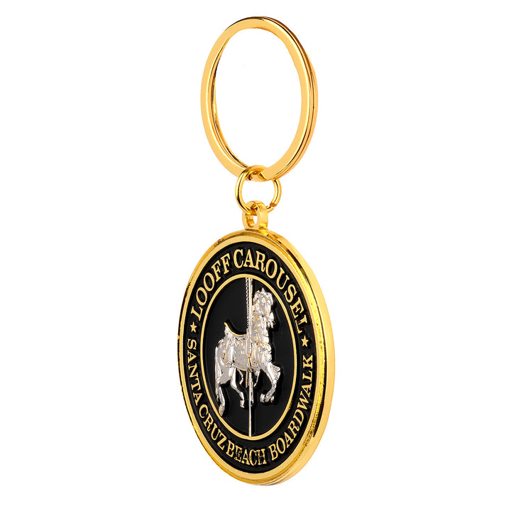 Looff Carousel Keychain Black