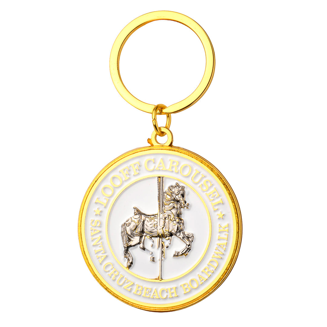 Looff Carousel Keychain White