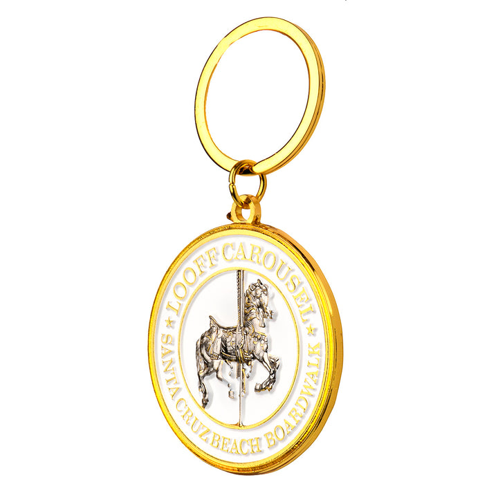 Looff Carousel Keychain White