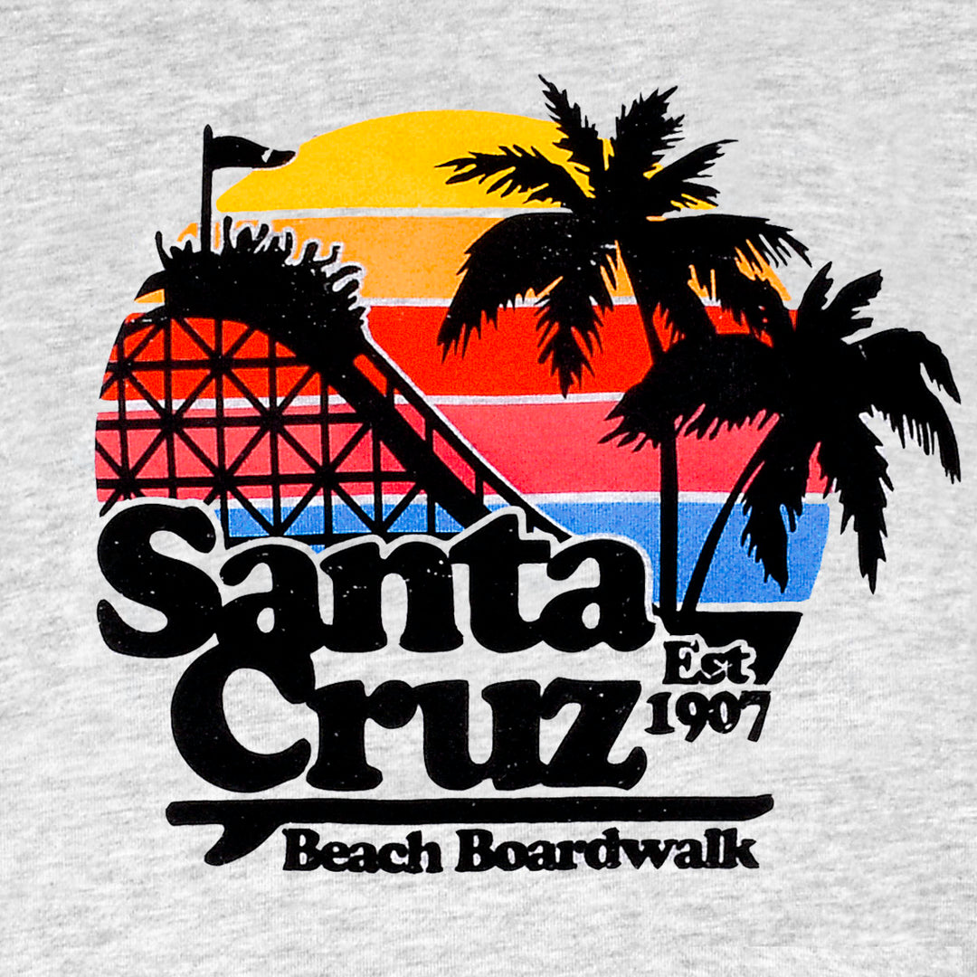 Boardwalk Retro Sunset Pullover Hoodie
