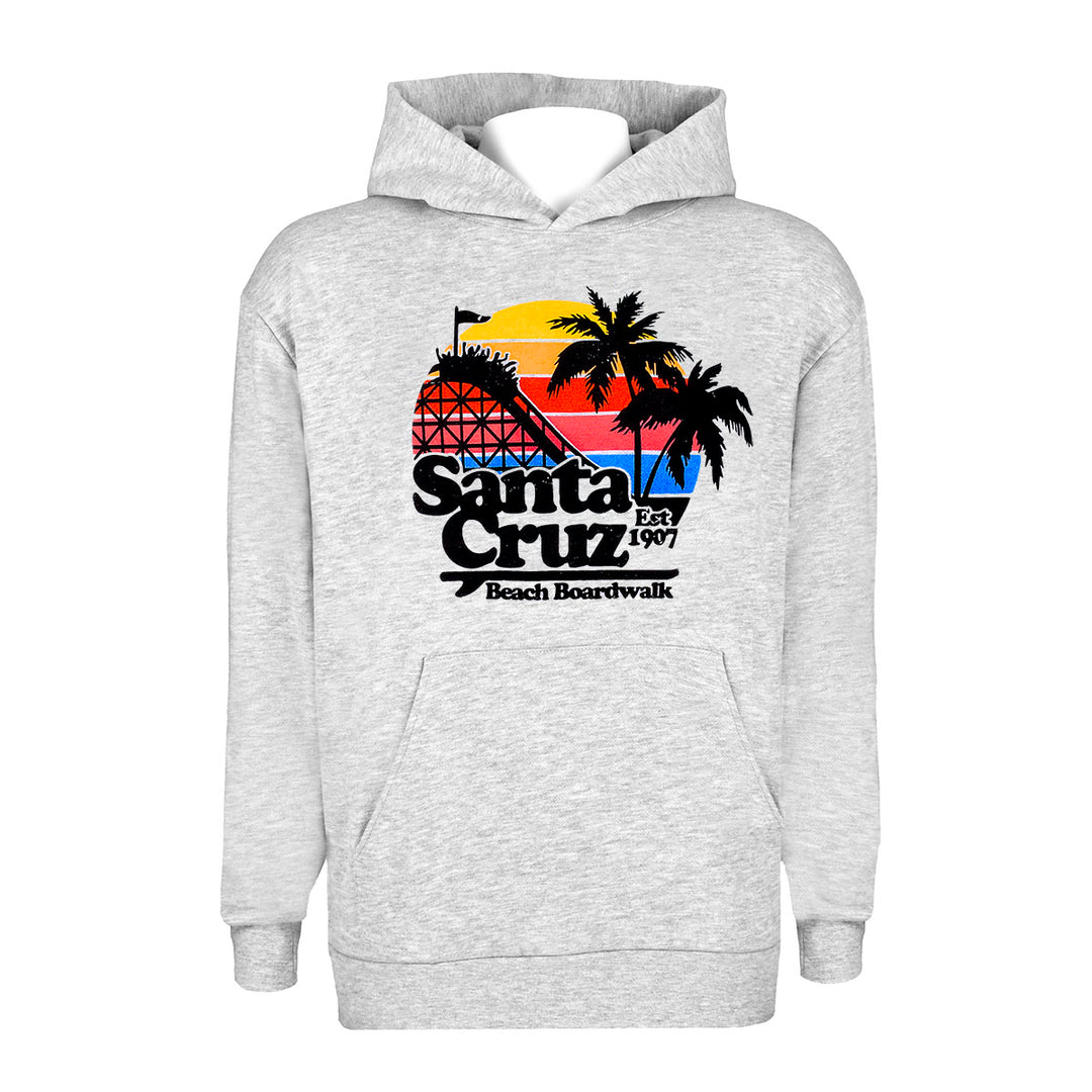 Boardwalk Retro Sunset Pullover Hoodie