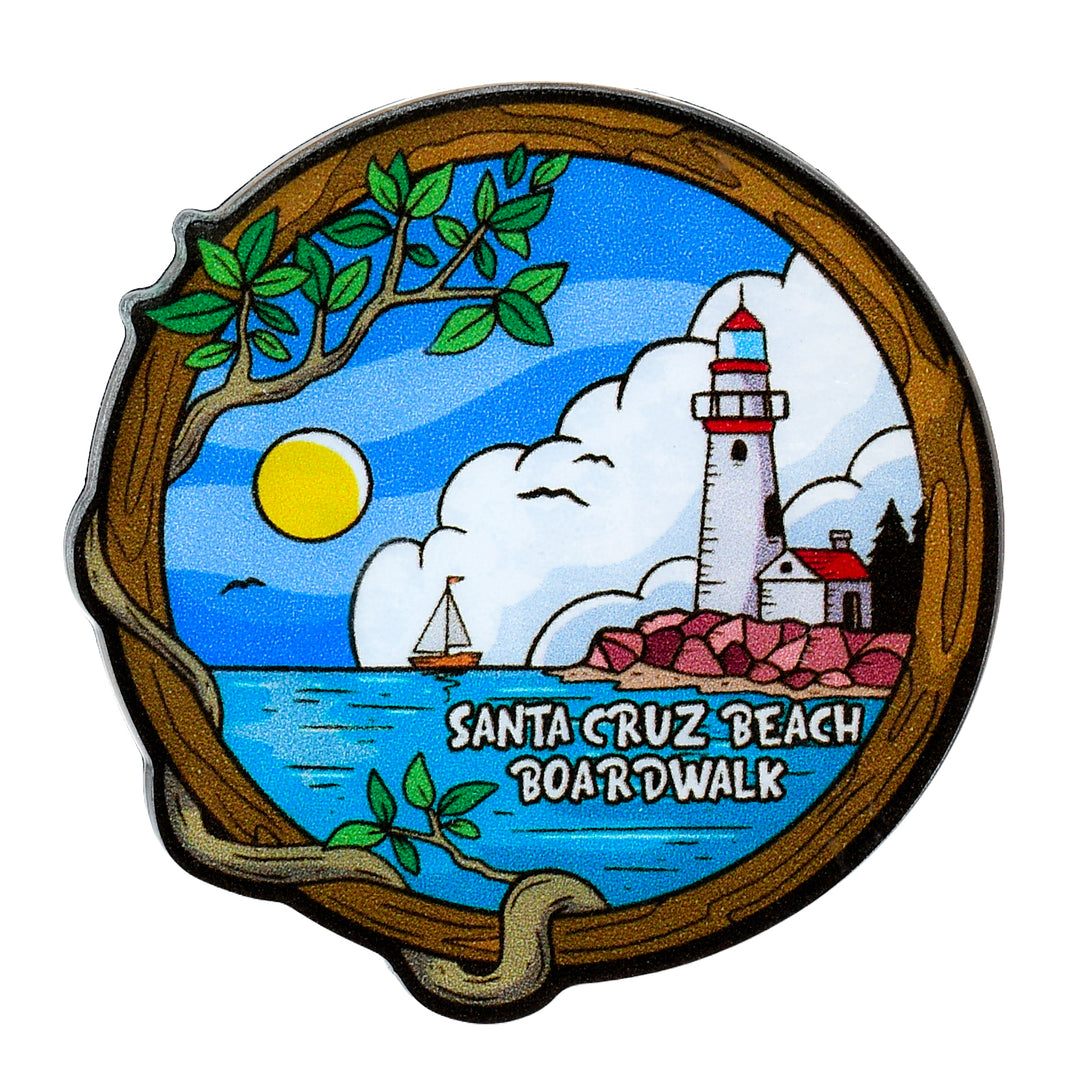 Santa Cruz Lighthouse Tree Magnet