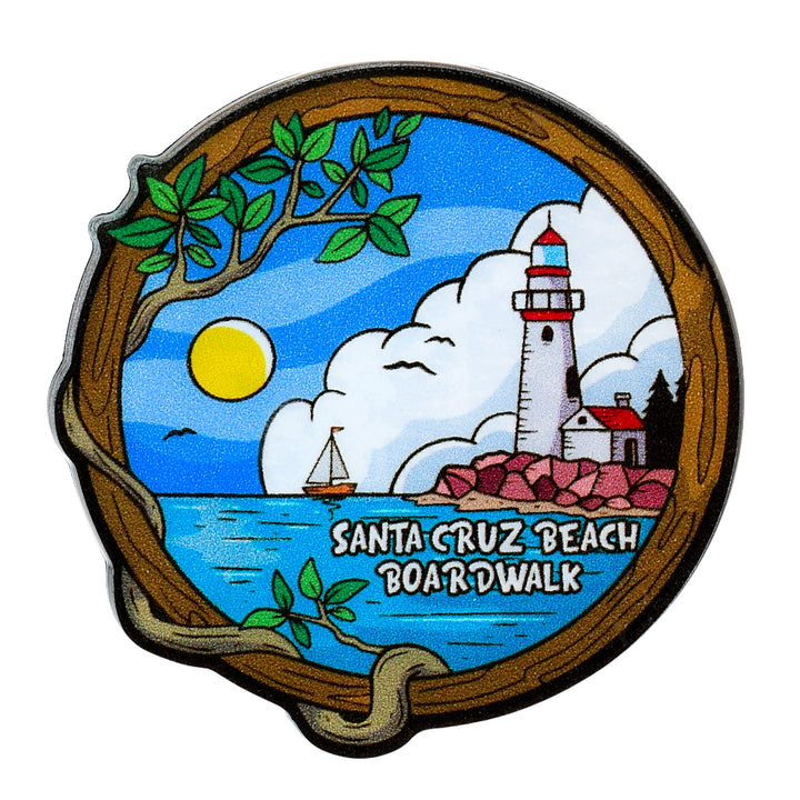 Santa Cruz Lighthouse Tree Magnet