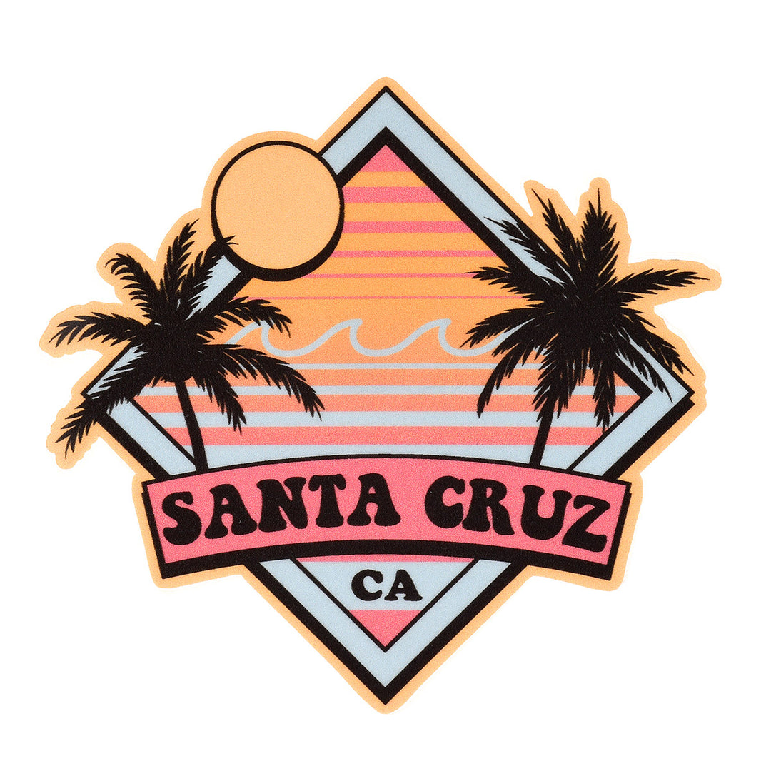 Santa Cruz Diamond Palms Sticker