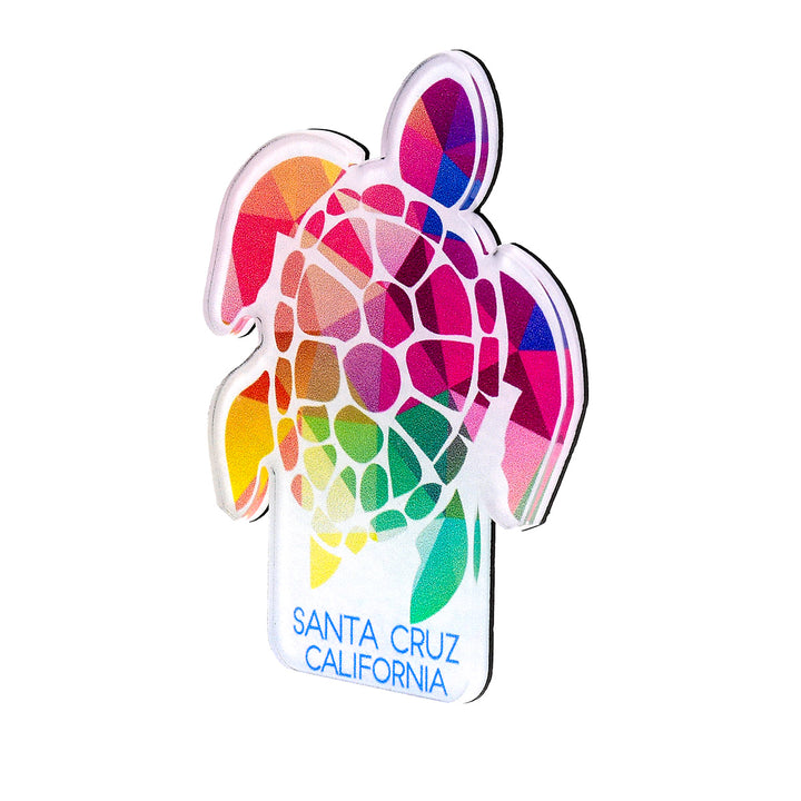 Santa Cruz Kaleidoscope Turtle Magnet