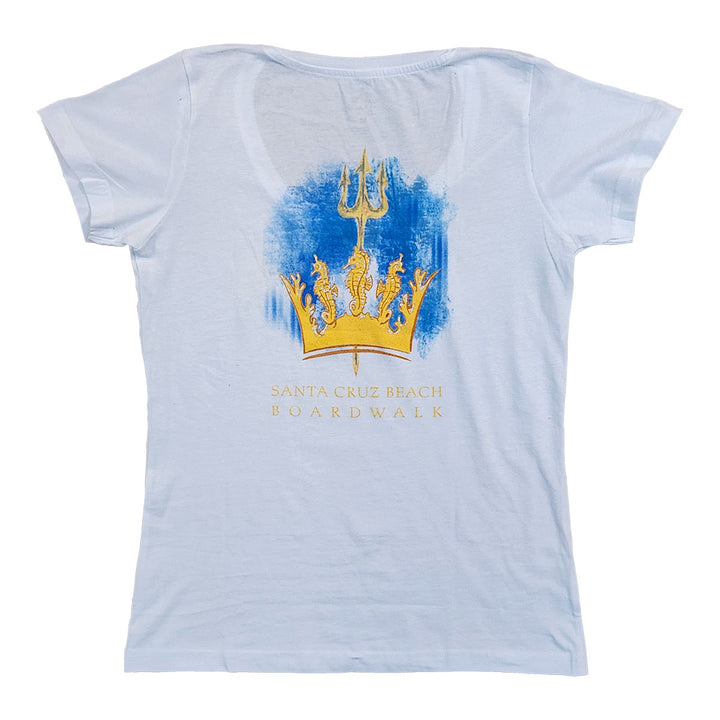 Seahorse Womens Scoop Neck T-Shirt by Artist Maia Negre