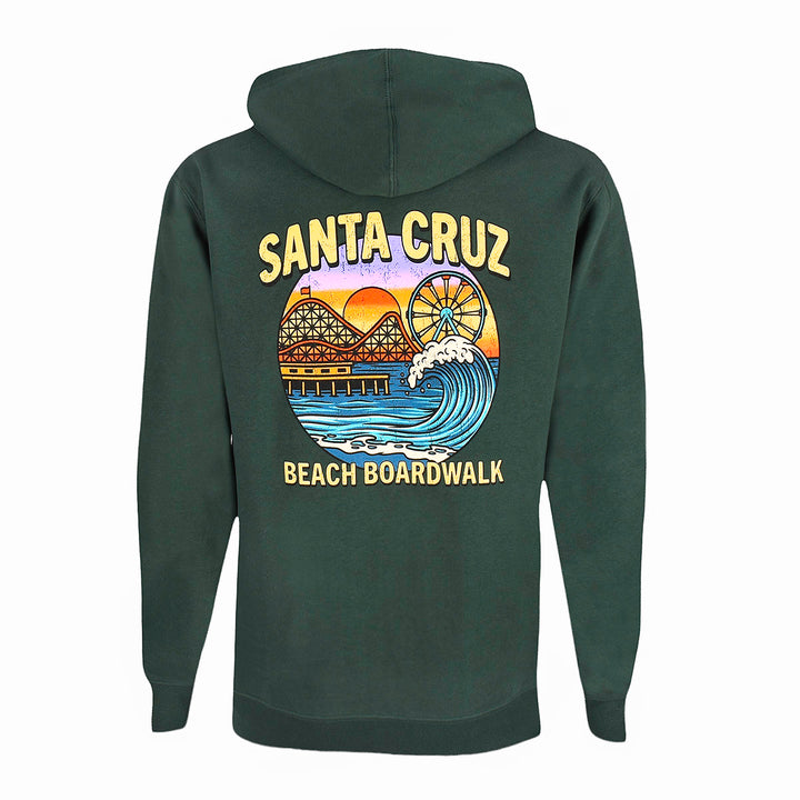 Boardwalk Vintage Retro Circle Zip Up Hoodie